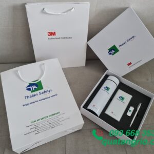 Bo Qua Tang(Pin Sac Xiaomxi+Binh Giu Nhiet+USB+But+Hop Am Duong+Tui Xach) in logo Thaian Safety
