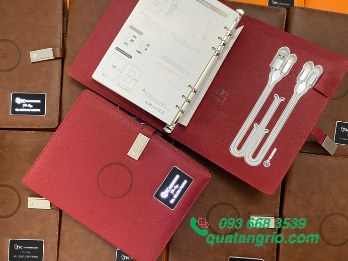 Sổ Da Đa Năng Nhiều Màu In Logo Doanh Nghiệp Trí Khang Pharma