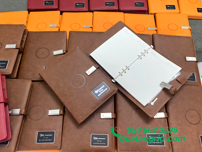 Sổ Da Đa Năng Nhiều Màu In Logo Doanh Nghiệp Trí Khang Pharma