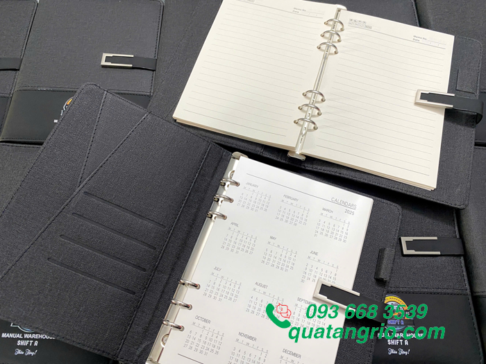 Sổ Tay Da in logo Manual Warehouse Shift A